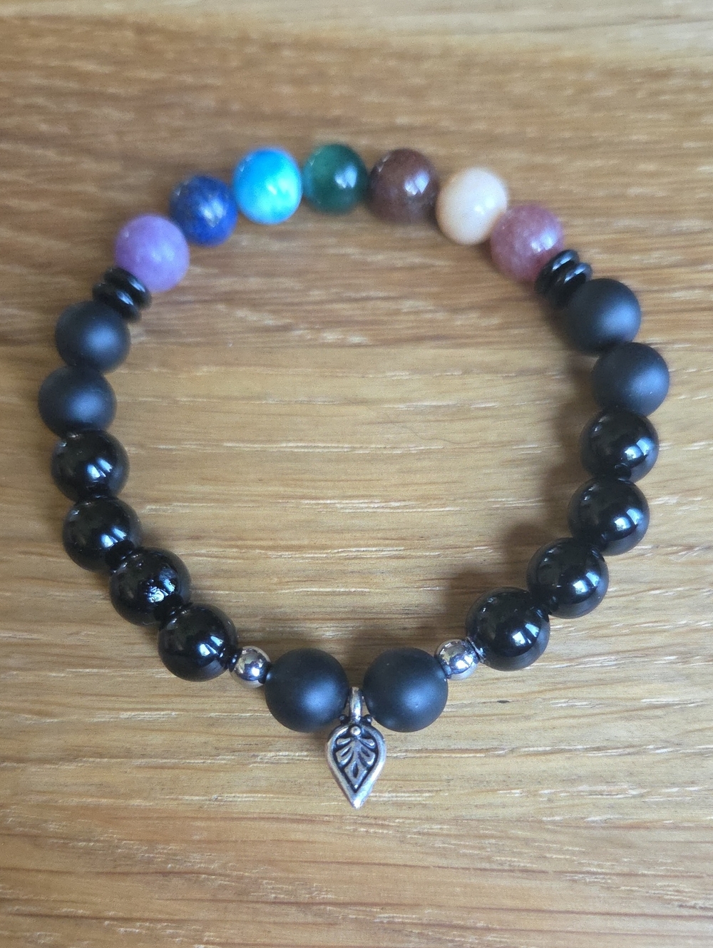 Chakra Beaded Stretch Bracelet - Handmade